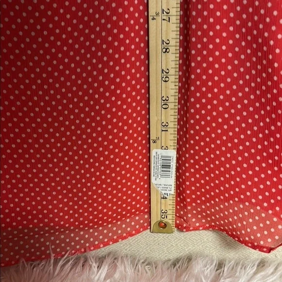 Three Eighty Two Red Polka Dot flowy dress - Picture 7 of 11